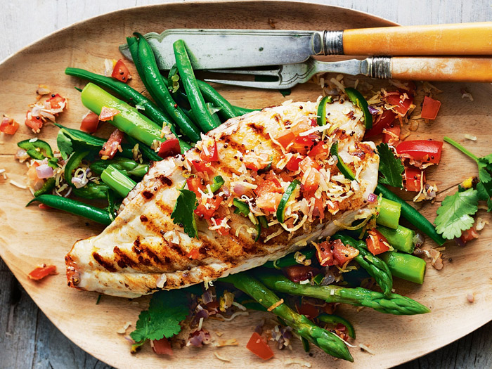 Grilled fish