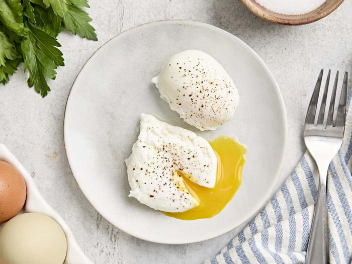 Poached eggs